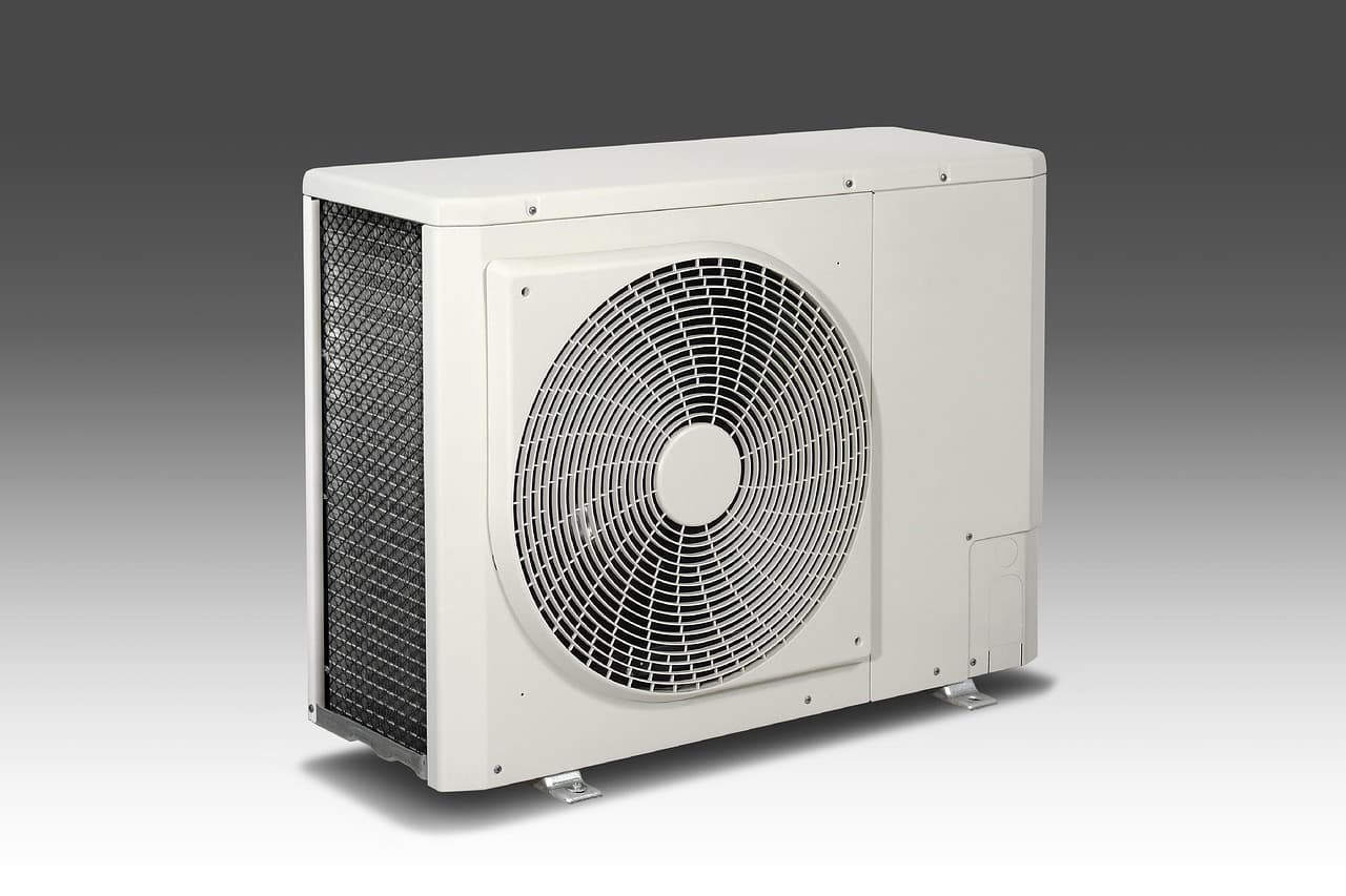 Clean outdoor air conditioning condenser ready for installation